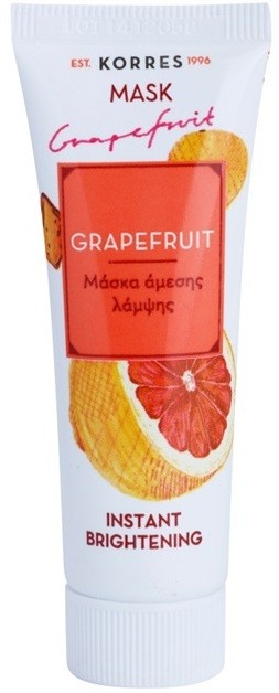 Korres Mask&Scrub Grapefruit élénkítő maszk azonnali hatással  18 ml