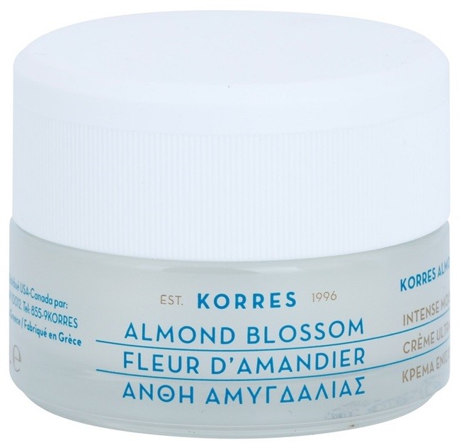 Korres Face Almond Blossom hidratáló és tápláló krém száraz és nagyon száraz bőrre  40 ml