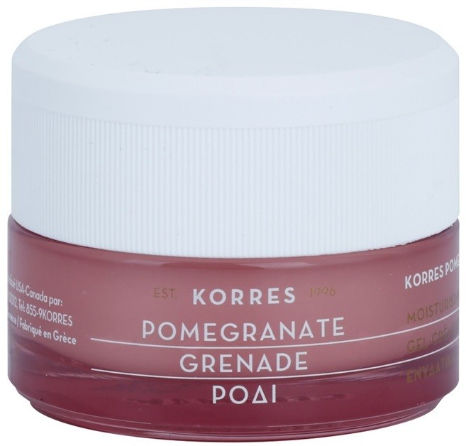 Korres Face Pomegranate Hidratáló krém-gél a faggyúmirigy termelés csökkentésére kombinált és zsíros bőrre  40 ml