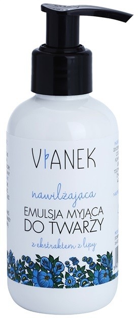 Vianek Moisturising tisztító emulzió száraz és érzékeny bőrre hárs kivonattal  150 ml