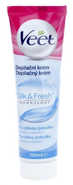 Veet Depilatory Cream lábszörtelenítő krém az érzékeny bőrre Aloe Vera és  E-vitamin  100 ml