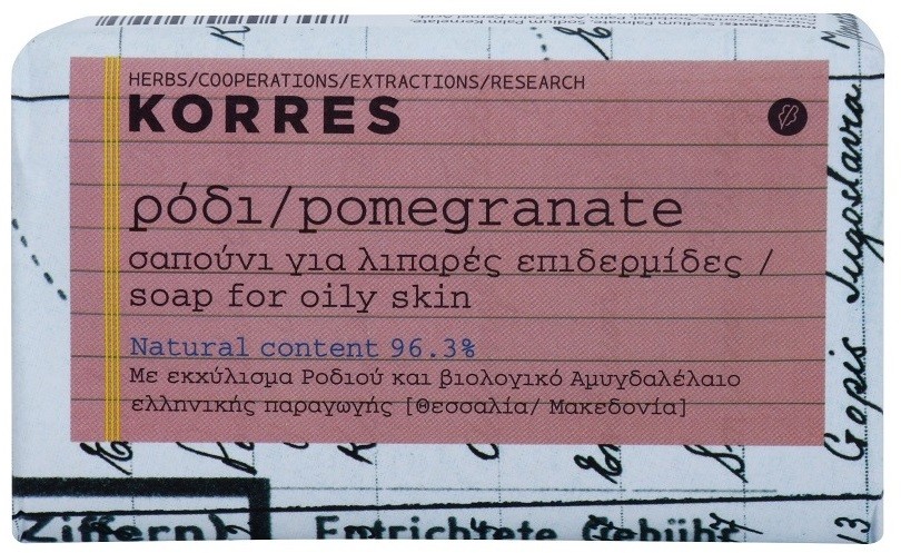 Korres Body Pomegranate parfümös szappan zsíros bőrre  125 g