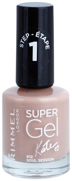 Rimmel Super Gel By Kate géles körömlakk UV/LED lámpa használata nélkül árnyalat 012 Soul Session 12 ml