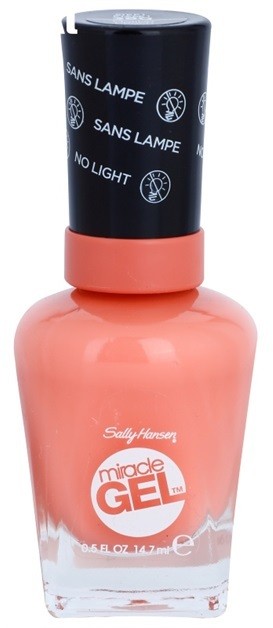 Sally Hansen Miracle Gel™ géles körömlakk UV/LED lámpa használata nélkül árnyalat 380 Malibu Peach 14,7 ml