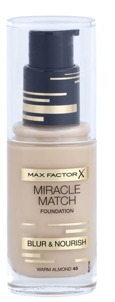 Max Factor Miracle Match folyékony make-up hidratáló hatással árnyalat 45 Warm Almond 30 ml