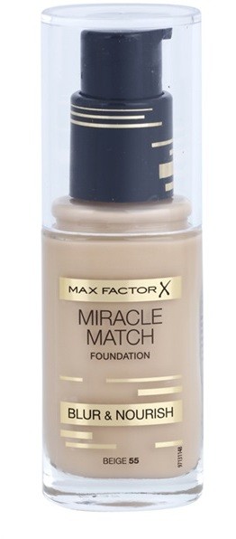 Max Factor Miracle Match folyékony make-up hidratáló hatással árnyalat 55 Beige 30 ml
