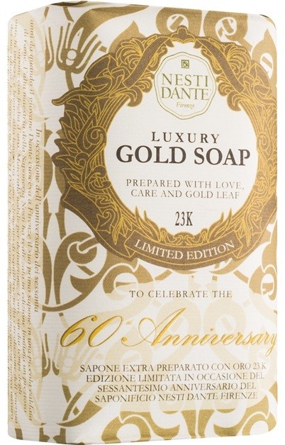 Nesti Dante 60th Anniversary Gold Leaf luxus szappan  250 g