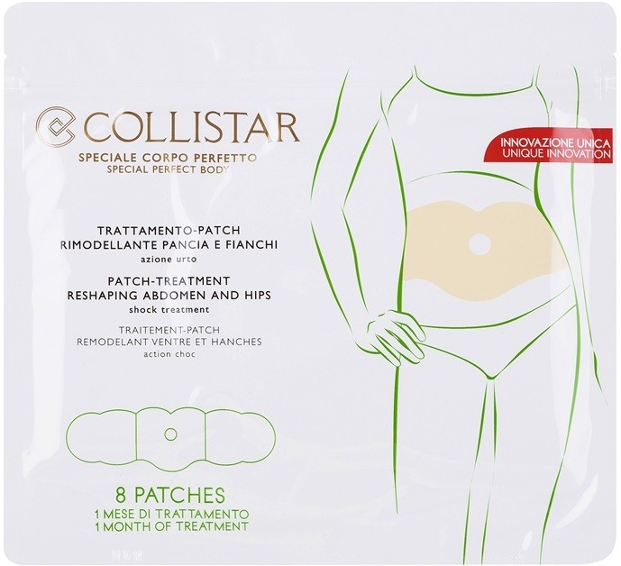 Collistar Special Perfect Body átformázó tapasz hasra és csípőre  8 db