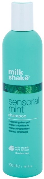 Milk Shake Sensorial Mint frissítő sampon a hajra és a fejbőrre  300 ml