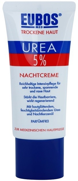 Eubos Dry Skin Urea 5% tápláló éjszakai krém az érzékeny és intoleráns bőrre  50 ml