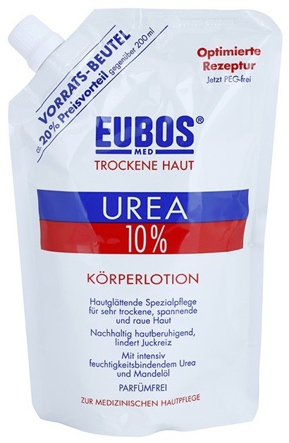 Eubos Dry Skin Urea 10% hidratáló testápoló száraz és viszkető bőrre utántöltő  400 ml