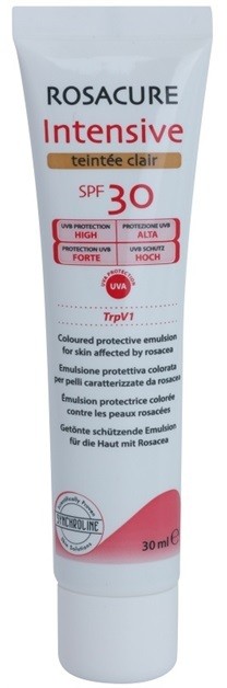 Synchroline Rosacure Intensive tonizáló emulzió érzékeny és bőrpírre hajlamos bőrre SPF 30 árnyalat Clair  30 ml