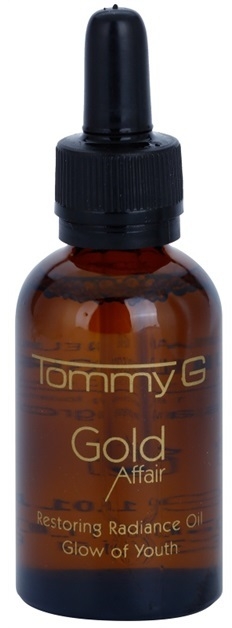 Tommy G Gold Affair kisimító hatású regeneráló olaj az élénk bőrért  30 ml