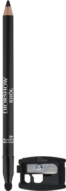 Dior Diorshow Khôl vízálló szemceruza hegyezővel árnyalat 099 Black Khôl 1,4 g