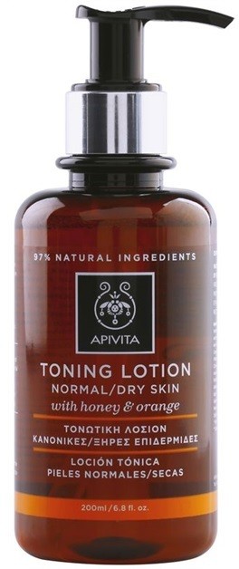 Apivita Cleansing Honey & Orange tonik normál és száraz bőrre  200 ml