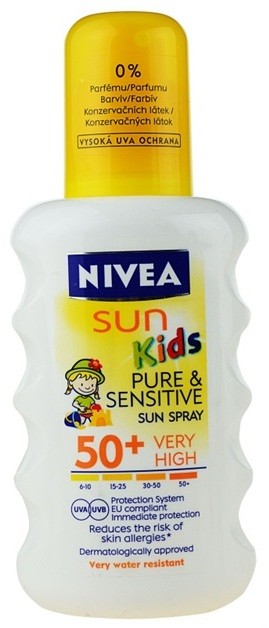 Nivea Sun Kids gyermek spray a napozáshoz SPF 50+  200 ml