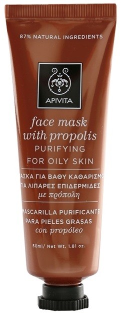 Apivita Express Beauty Propolis tisztító maszk zsíros bőrre  50 ml