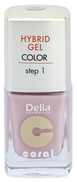 Delia Cosmetics Coral Nail Enamel Hybrid Gel géles körömlakk árnyalat 04  11 ml