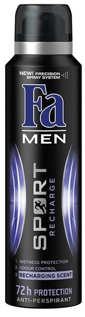 Fa Men Sport Recharge antiperspirant spray -ben (72h) 150 ml