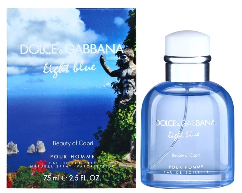 Dolce & Gabbana Light Blue Beauty of Capri eau de toilette férfiaknak 75 ml