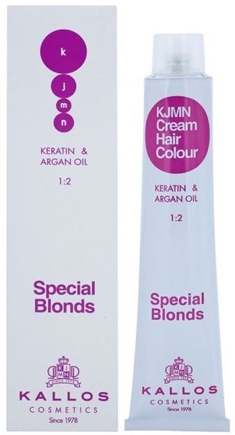 Kallos KJMN hajfesték árnyalat 901 Ultra Light Ash Blond  100 ml