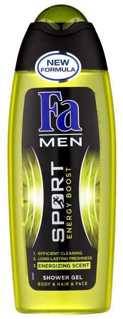 Fa Men Sport Energy Boost tusfürdő gél arcra, testre és hajra  250 ml