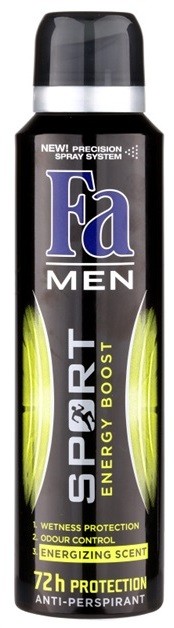 Fa Men Sport Energy Boost antiperspirant spray -ben (72h) 150 ml