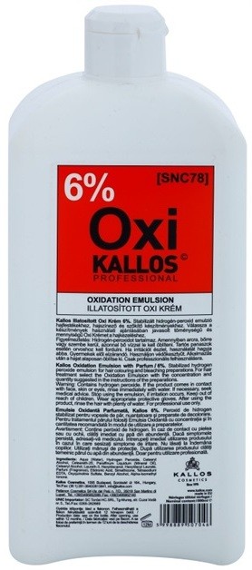 Kallos Oxi peroxid krém 6% professzionális használatra  1000 ml