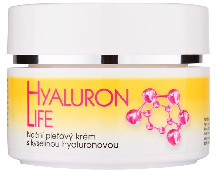 Bione Cosmetics Hyaluron Life éjszakai arckrém hialuronsavval  51 ml