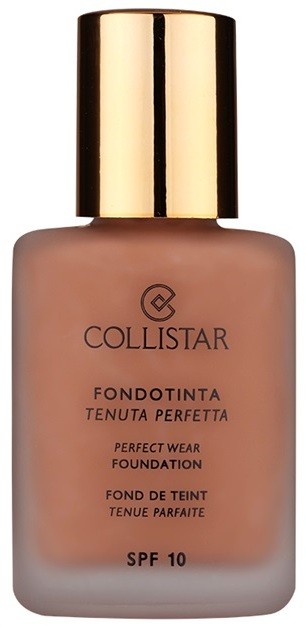 Collistar Foundation Perfect Wear vízálló folyékony make-up SPF 10 árnyalat 5 Cappuccino  30 ml