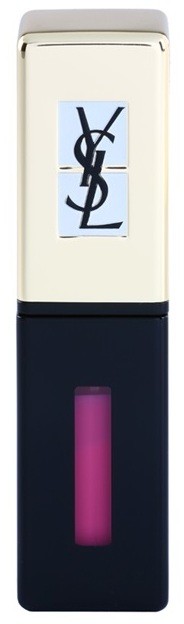 Yves Saint Laurent Vernis À Lèvres Pop Water rúzs és szájfény 2 az 1-ben nedves hatással  árnyalat 205 Pink Rain 6 ml