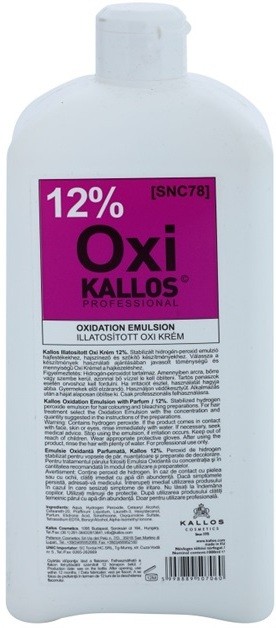 Kallos Oxi peroxid krém 12% professzionális használatra  1000 ml