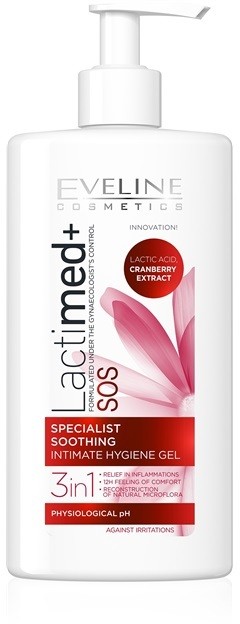 Eveline Cosmetics Lactimed+ intim higiéniás gél fertőzés és irritáció ellen  250 ml