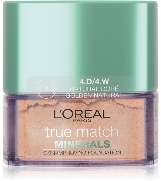 L’Oréal Paris True Match Minerals púderes make-up árnyalat 4.D/4.W Golden Natural 10 g