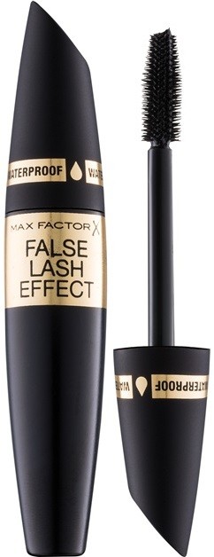 Max Factor False Lash Effect vízálló szempillaspirál a dús és szétválasztott pillákért árnyalat Black 13,1 ml