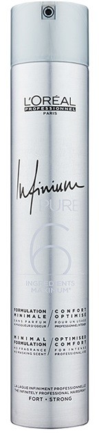 L’Oréal Professionnel Infinium Pure hipoallergén hajlakk erős fixálás parfümmentes  500 ml