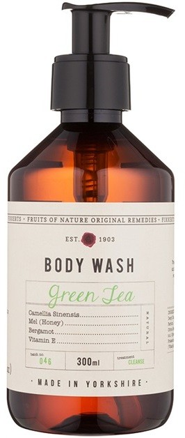 Fikkerts Fruits of Nature Green Tea tusoló gél   300 ml