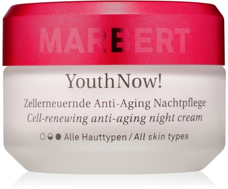 Marbert Anti-Aging Care YouthNow! ráncellenes éjszakai krém a bőrsejtek megújulásáért  50 ml