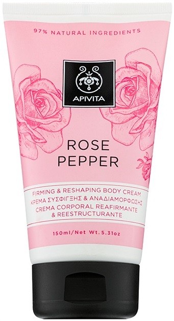 Apivita Rose Pepper formázó krém testre  150 ml