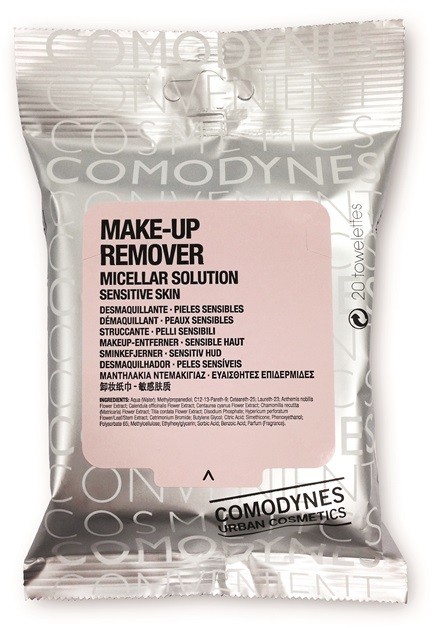 Comodynes Make-up Remover Micellar Solution sminklemosó kendő az érzékeny arcbőrre  20 db