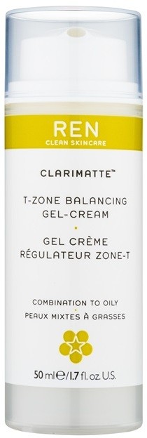 REN Clarimatte™ gyengéd és hidratáló géles krém matt hatásért  50 ml