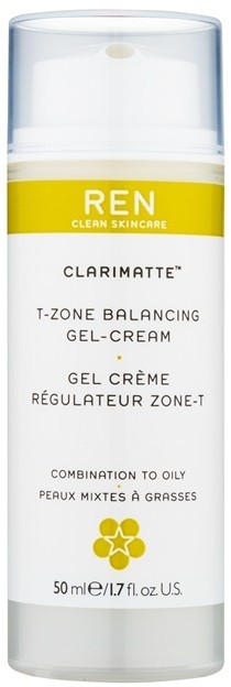 REN Clarimatte™ gyengéd és hidratáló géles krém matt hatásért  50 ml