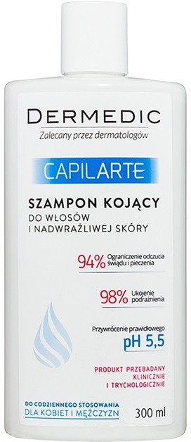 Dermedic Capilarte nyugtató sampon érzékeny fejbőrre  300 ml