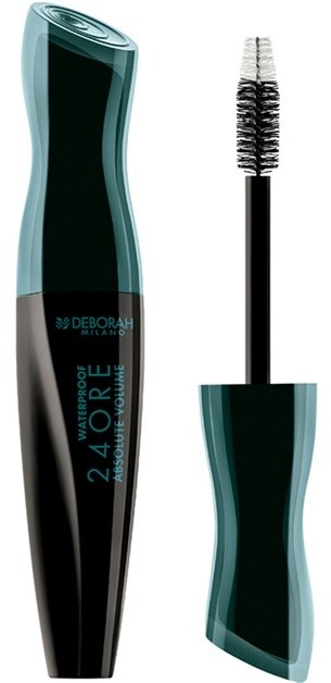 Deborah Milano 24Ore Absolute Volume vízálló szempillaspirál dús hatásért árnyalat Black 12 ml