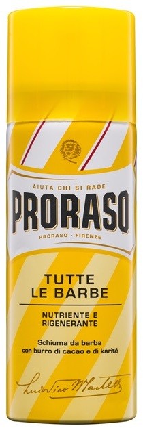 Proraso Yellow borotválkozási hab regeneráló hatással  50 ml