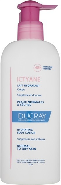 Ducray Ictyane hidratáló testápoló tej normál és száraz bőrre  400 ml