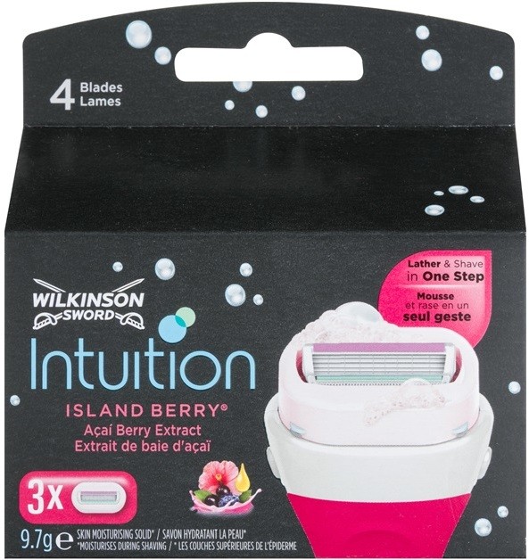 Wilkinson Sword Intuition Island Berry tartalék pengék 3 db