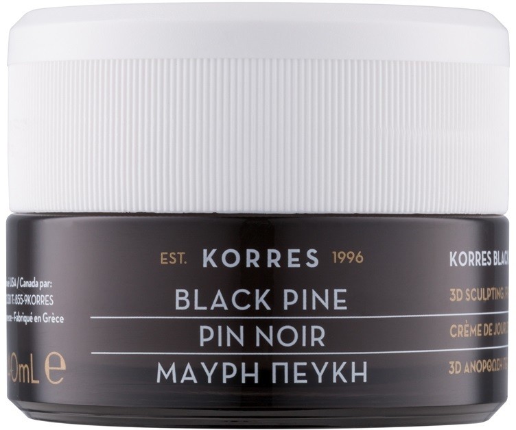 Korres Face Black Pine feszesítő és liftinges nappali krém normál és kombinált bőrre  40 ml