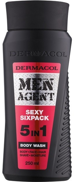 Dermacol Men Agent Sexy Sixpack tusoló gél  5 in 1  250 ml