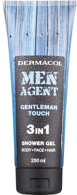 Dermacol Men Agent Gentleman Touch tusfürdő gél 3 az 1-ben  250 ml